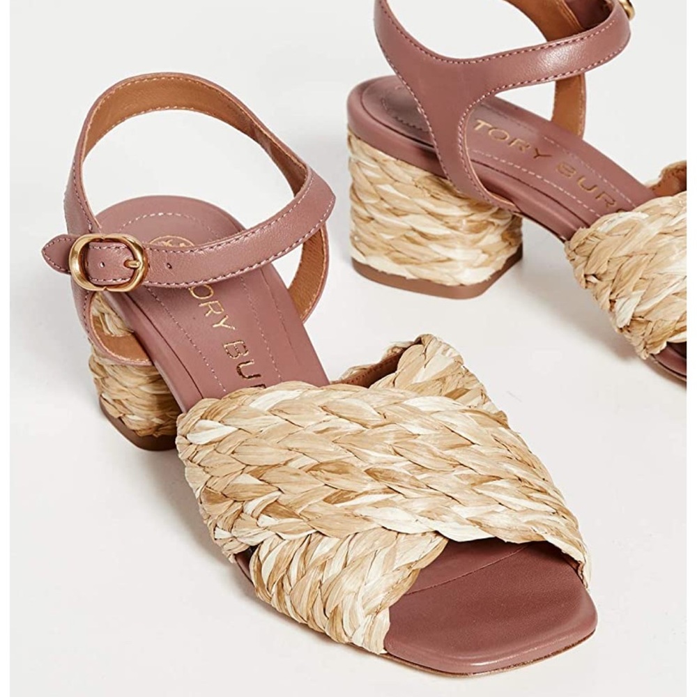 Tory Burch block Heel Sandals size 5